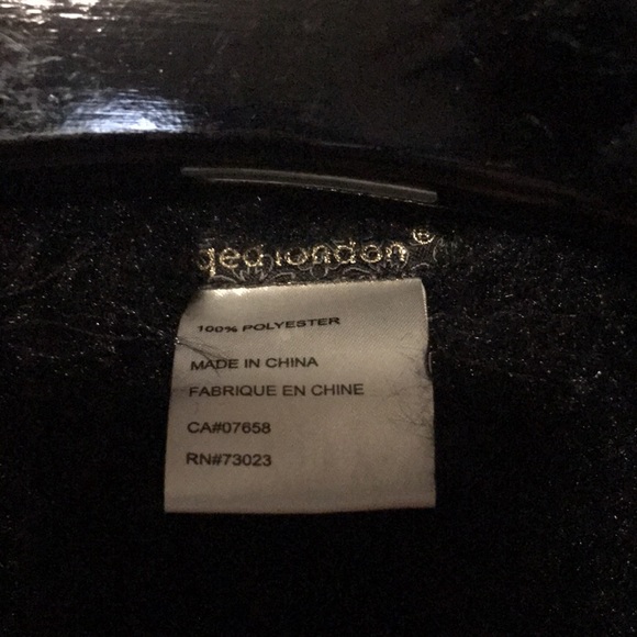 QED London Black Ultrasuede Sleeveless Overcoat - Picture 3 of 5